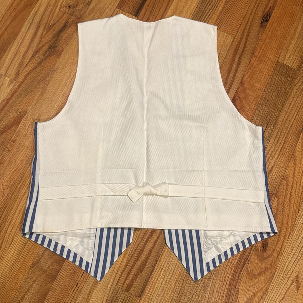 Vintage Talbots Striped Vest - Picture 4 of 4